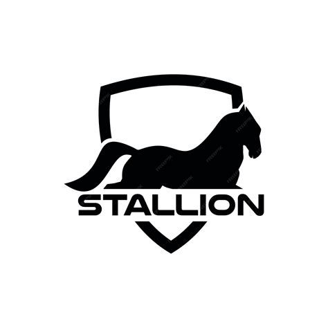 Premium Vector | Stallion emblem modern logo design