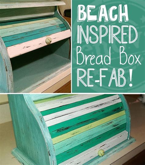 Beach Style Bread Box Make-Over | Bread boxes, Vintage bread boxes, Beach theme decor