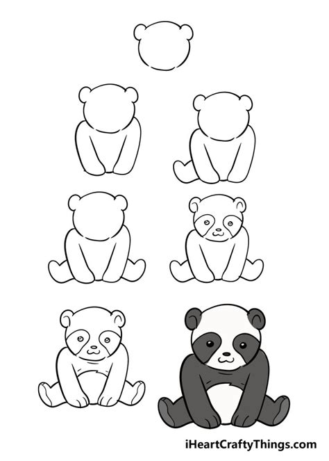 Panda Drawing - How To Draw A Panda Step By Step