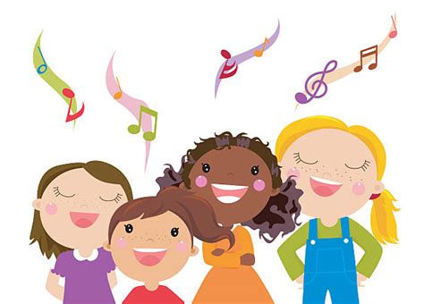 Children Sing Clipart