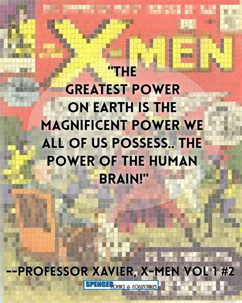 Professor Xavier Comic Book Quote #comics #comicquotes | Comic book ...