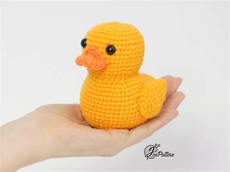 Yellow Rubber Duck Crochet PATTERN Amigurumi Ducky Tutorial - Etsy