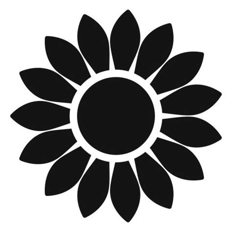 Grey sunflower head graphic PNG image. Download as SVG vector, Transparent PNG, EPS or PSD. Use ...