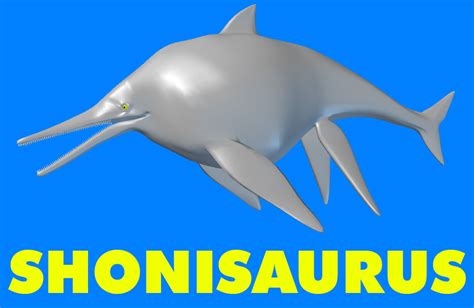 Shonisaurus Dinosaur 3D Model .max .obj .3ds .lwo .lw .lws .ma .mb .hrc ...