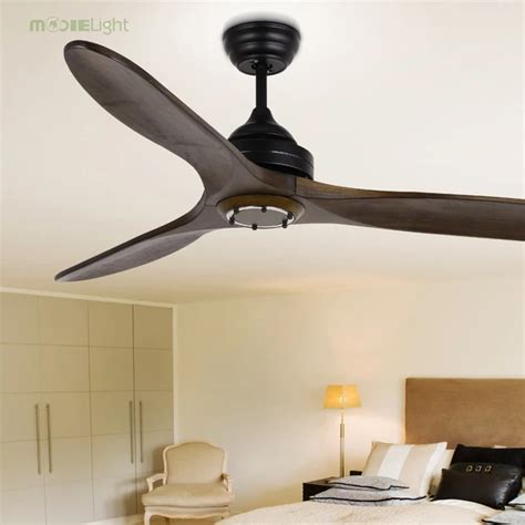 42 Inch Vintage Wooden Ceiling Fans Without Light Bedroom Home Fan 220v Ceiling Fan Wood Remote ...