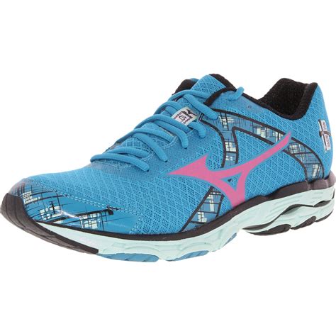 Mizuno - Mizuno Women's Wave Inspire 10 Blue/Pink/Teal Ankle-High ...