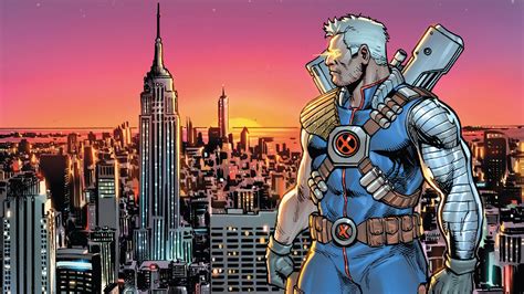 Cable Marvel Comics Empire State Building Marvel Comics New York Wallpaper - Resolution ...