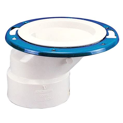 3 in. x 4 in. PVC DWV Offset Closet Flange-C4848AHD43 - The Home Depot