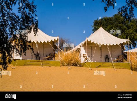 Comfortable Desert Camp, Thar Desert, Thar Desert, Rajasthan, India ...