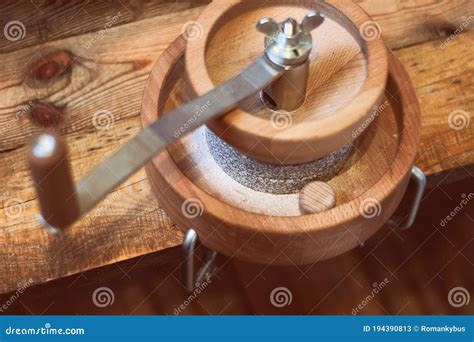 Grain Grinder - Manual Grain Mill for Hand Grinding Stock Image - Image ...