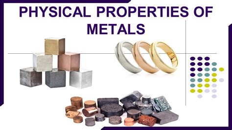 PHYSICAL PROPERTIES OF METALS | METALS AND NON METALS-PART 2 - YouTube