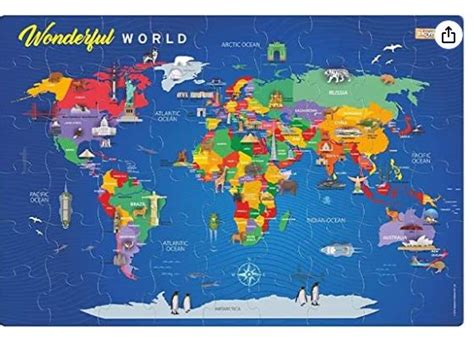 Learn About Geography With These Puzzles of Countries and Continents ...