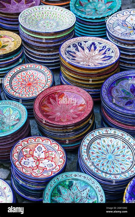 Souvenirs in the Chefchaouen, Morocco, Africa Stock Photo - Alamy