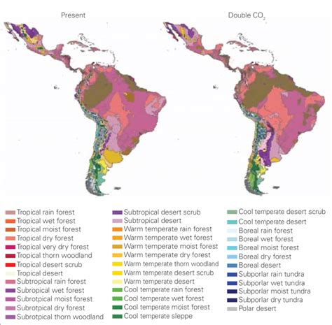 4 Holdridge Life Zone Map of Latin America: The Present Climate and a ...