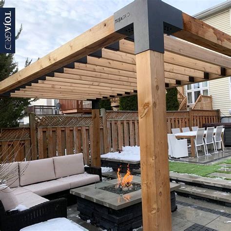 Toja Grid: Simple, Modular DIY Pergola system | Outdoor pergola ...