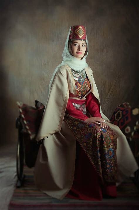 Central Asia | Portrait of a woman wearing traditional clothes, Armenia ...