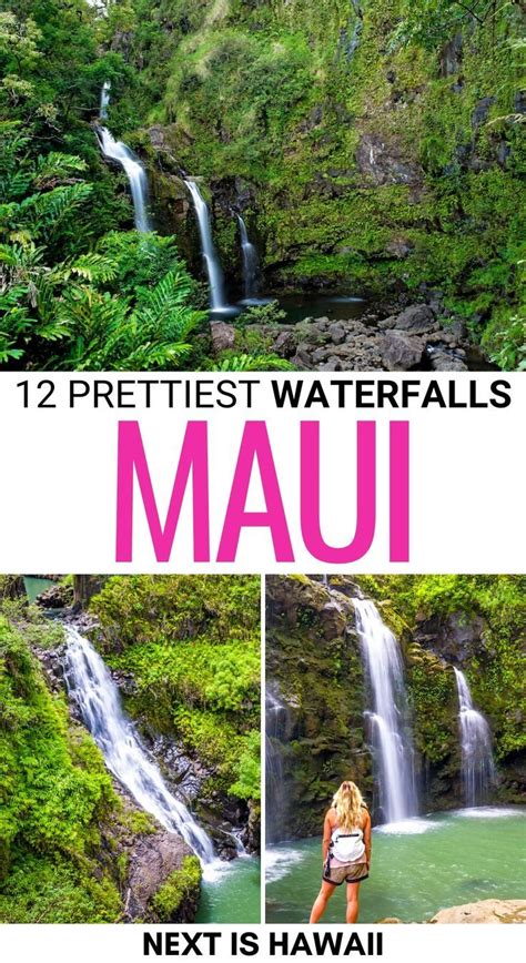 12 Prettiest Maui Waterfalls (+ Map) | Maui itinerary, Maui travel, Hikes in maui