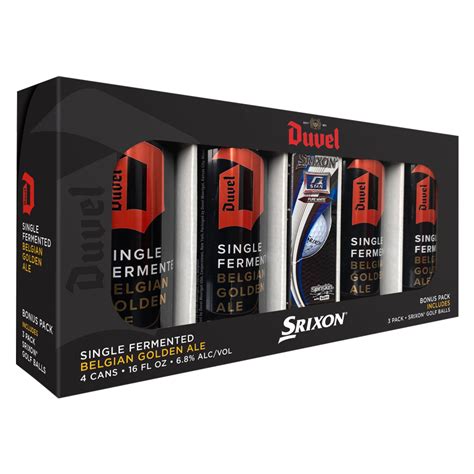 Duvel Single Fermented Ale Golf Gift Pack 4pk 16oz : Alcohol fast delivery by App or Online