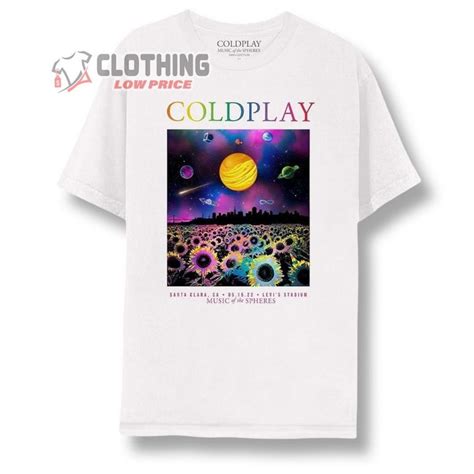 Coldplay World Tour 2022 Merch, Coldplay Music Of The Spheres Shirt ...