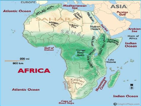 Map Of African Deserts - Draw A Topographic Map