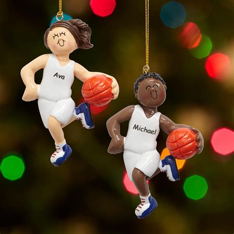 Personalized Basketball Player Ornament - Personal Creations Gifts | Personalized christmas ...