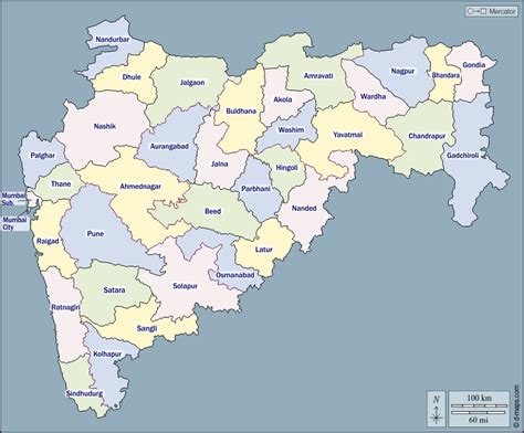 Free Maharashtra Outline Map Outline Map Of Maharashtra Maharashtra ...