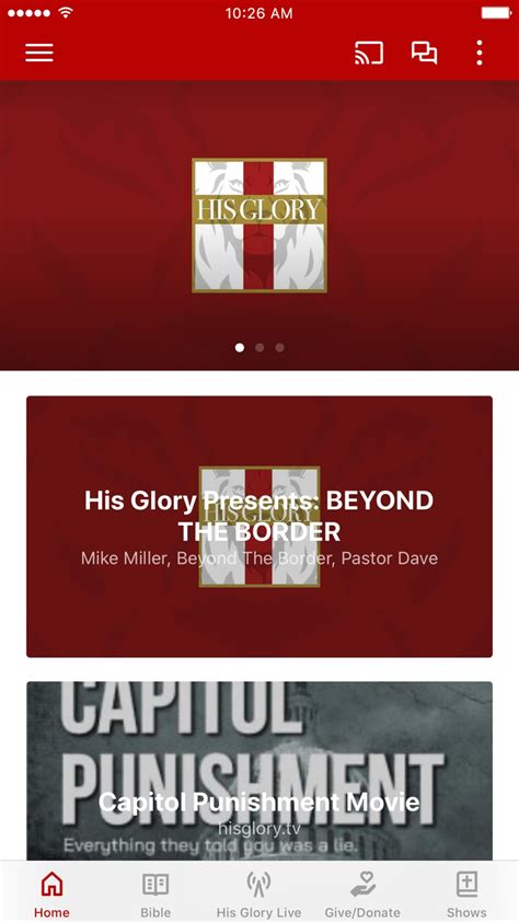 His Glory Ministry for iPhone - Download