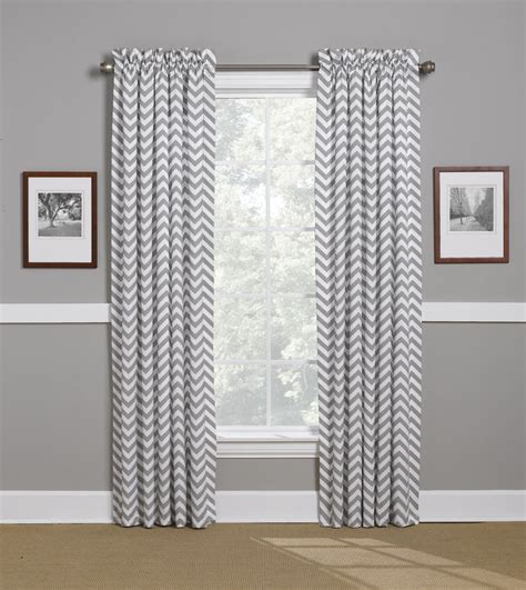 Gray Chevron Curtains | Window Treatments – American Made Dorm & Home