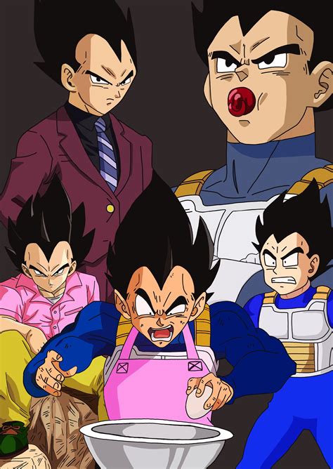 Funny Vegeta moments DIGITAL FILE DB fan art | Etsy