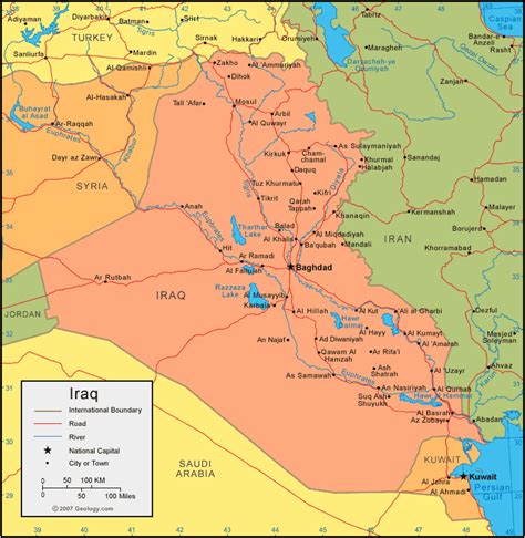 Baghdad Map - Iraq