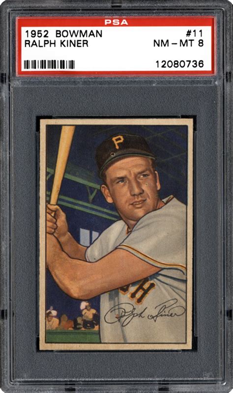 1952 Bowman Ralph Kiner | PSA CardFacts™