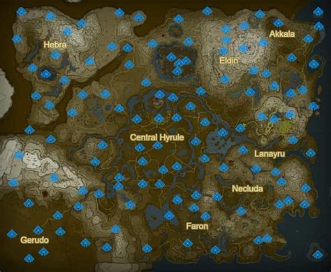 Zelda Tears of the Kindgom: All 152 Shrines + Solutions [+Map]