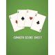 Canasta Score Sheet: Canasta Game Record Keeper Book Card, Sheet has space to record, Score pad ...