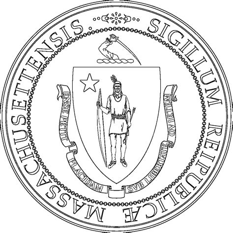 Massachusetts State Seal Vector at Vectorified.com | Collection of Massachusetts State Seal ...