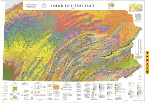 Geologic map of Pennsylvania