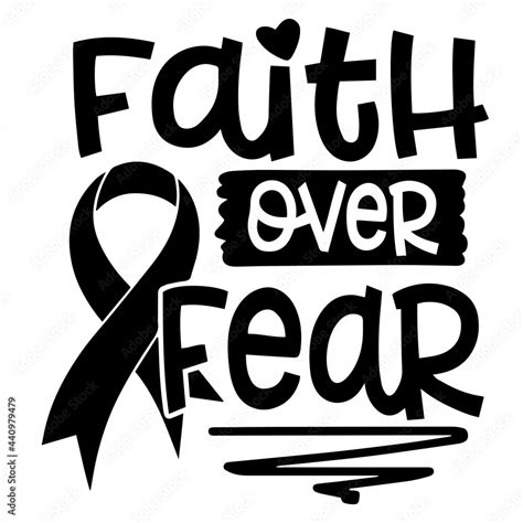 faith over fear inspirational quotes, motivational positive quotes, silhouette arts lettering ...