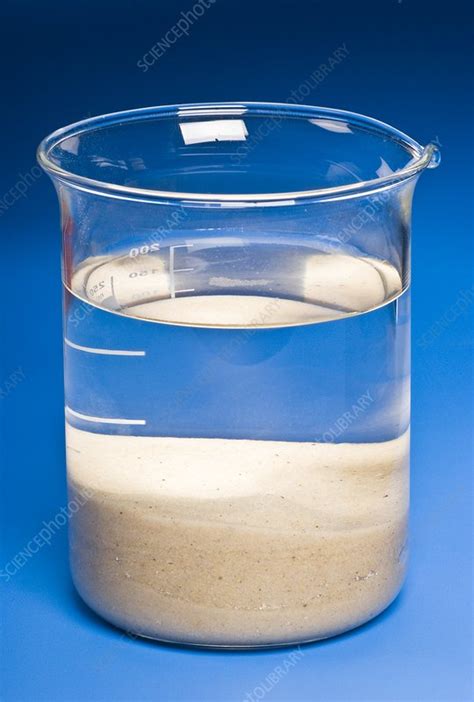 Sedimentation experiment - Stock Image C007/0875 - Science Photo Library