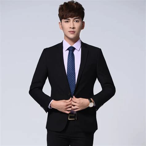 Aliexpress.com : Buy 2018 New Arrivals High Quality Korean Men Suit Jackets Formal Wear Regular ...