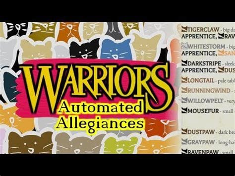 Warrior Cats: Automated Allegiances Builder : r/WarriorCats