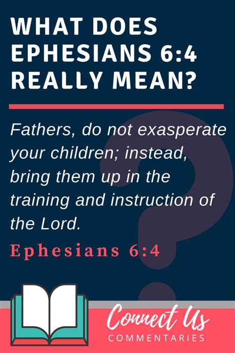 Ephesians 6:4 Meaning of Do Not Exasperate Your Children – ConnectUS