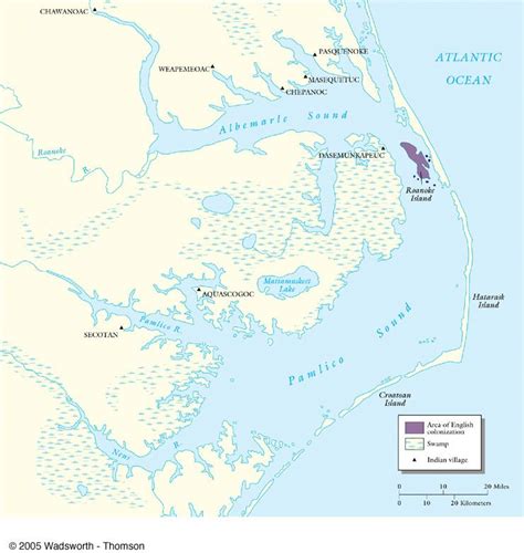 (1585) Roanoke Colony | Roanoke island, England map, Ocean sounds