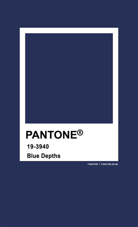 Pantone Color : Pantone Blue Depths I Take You | Wedding Readings ...