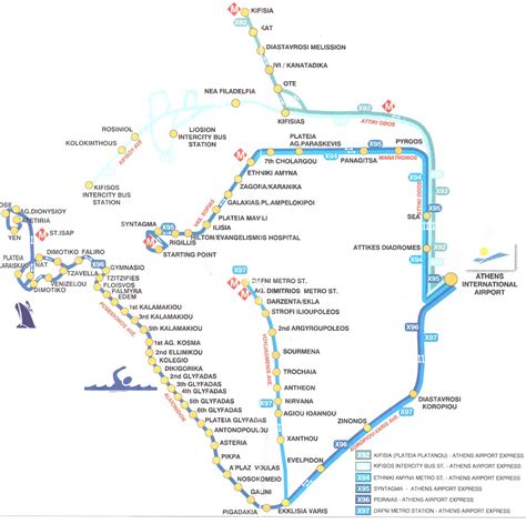 Study Abroad in Greece: Athens Airport Bus Map