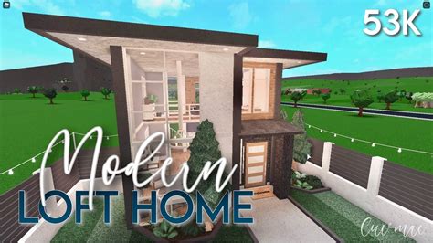 Modern Loft Home | 53k | Bloxburg House Build - YouTube