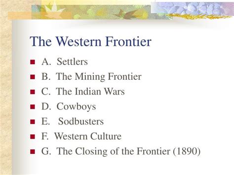 PPT - The Western Frontier PowerPoint Presentation, free download - ID:2711119