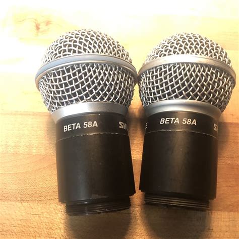 Shure Beta 58A Wireless Capsules Used | Reverb