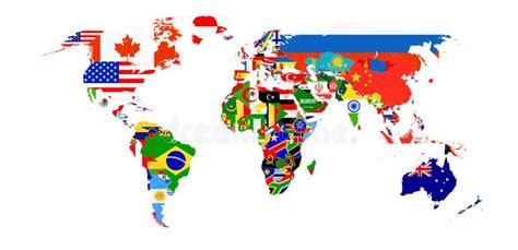 World Map With Flag Sizes