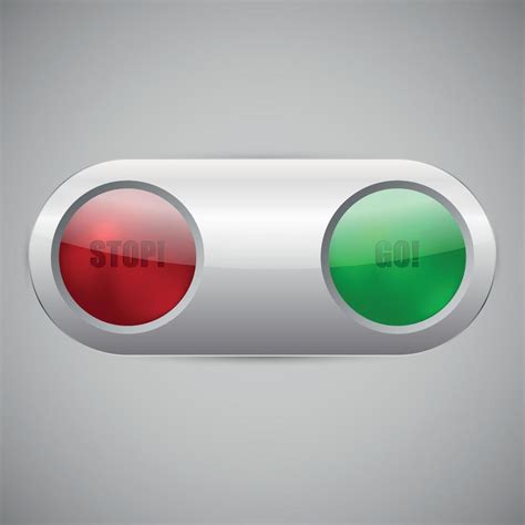 Vector Image Of Red And Green Buttons 22756412 Vector Art at Vecteezy