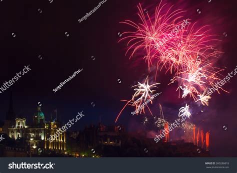 Fireworks Over Edinburgh Castle On International Stock Photo 260286818 | Shutterstock