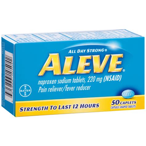 Aleve 220 mg Naproxen Sodium Caplets - Shop Pain Relievers at H-E-B